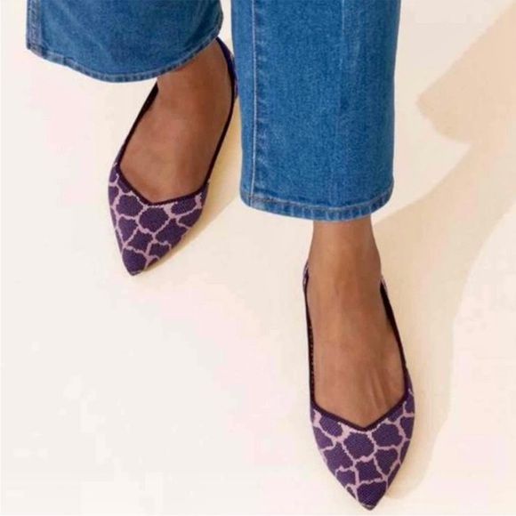 Rothy's Shoes - Rothy’s The Point Flat Violet Giraffe Retired 10